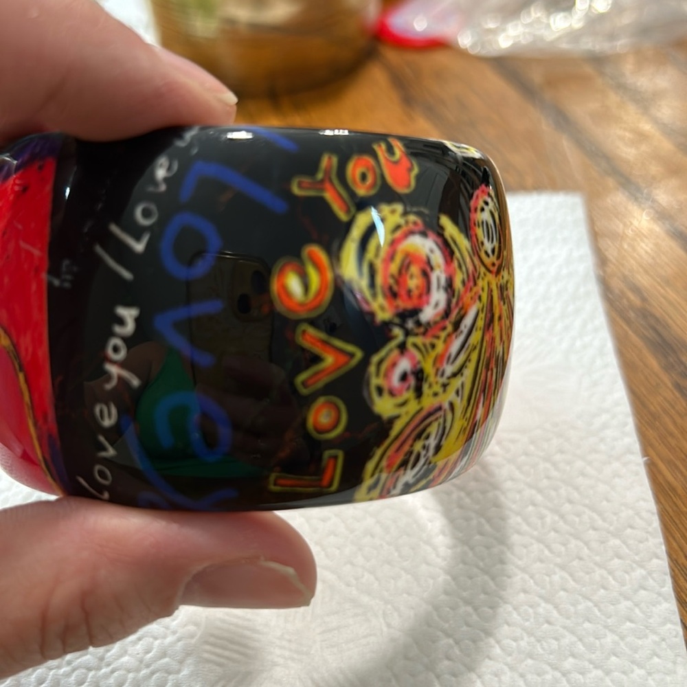 Colorful love bangle